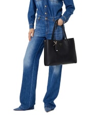 GUESS MERIDIAN 2 Schulter-Einkaufstasche SCHWARZ - Damentaschen - 4