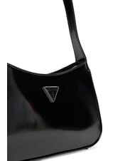 GUESS ARNELA Gl&auml;nzende Umh&auml;ngetasche SCHWARZ - Damentaschen - 4