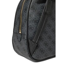 GUESS MANHATTAN 2 Kleiner Rucksack mit 4G-Pfingstrosen-Logo Kohle - Damentaschen - 3