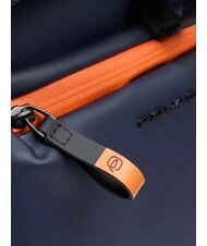 PIQUADRO CORNER SPECIALE GOMMATO Rolltop-Laptop-Rucksack Blau - PC-Rucks&auml;cke - 4