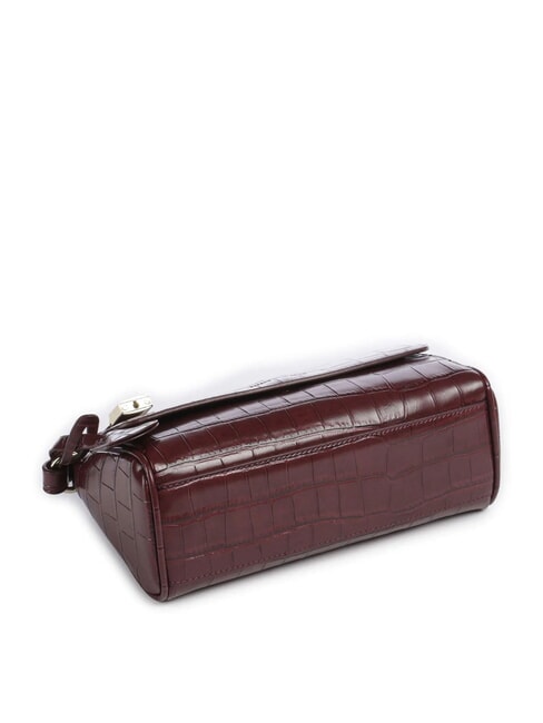 JANE CROCO Umh&auml;ngetasche mit Krokodil-Print Rille - Damentaschen