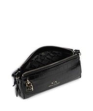 ARMANI EXCHANGE JANE CROCO Umh&auml;ngetasche mit Krokodil-Print Schwarz - Damentaschen - 4