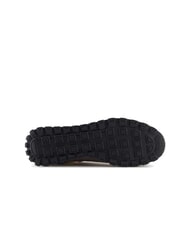 ARMANI EXCHANGE DROP MICROSUEDE Sneaker mit seitlichem Logo brauner Bass + cremefarben - Damenschuhe - 6