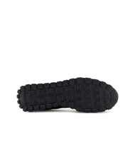 ARMANI EXCHANGE DROP MICROSUEDE Sneaker mit kontrastierendem Logo schwarz + cremewei&szlig; - Herrenschuhe - 6