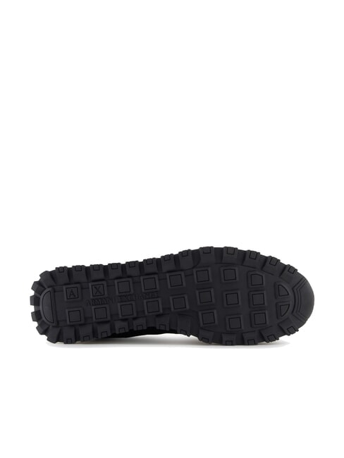 DROP MICROSUEDE Sneaker mit kontrastierendem Logo schwarz+oliv nacht+k&uuml;rbis - Herrenschuhe
