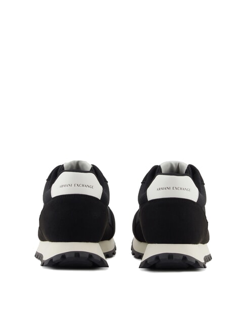 DROP MICROSUEDE Sneaker mit kontrastierendem Logo schwarz + cremewei&szlig; - Herrenschuhe