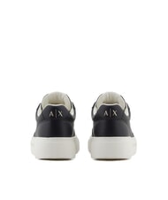 ARMANI EXCHANGE KURT MINI-TUMBLED Sneakers mit hoher Sohle Schwarz - Damenschuhe - 5