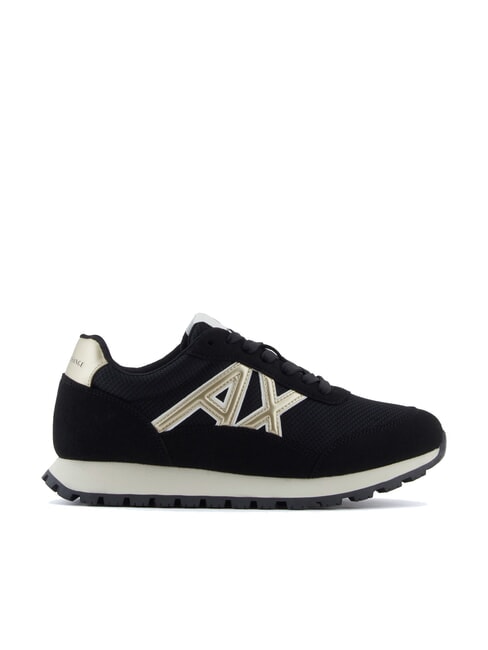 DROP MICROSUEDE Sneaker mit seitlichem Logo schwarz/blassgold - Damenschuhe