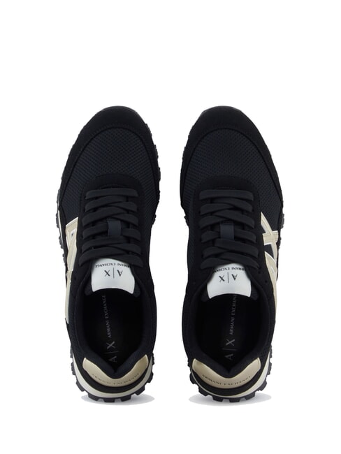 DROP MICROSUEDE Sneaker mit seitlichem Logo schwarz/blassgold - Damenschuhe