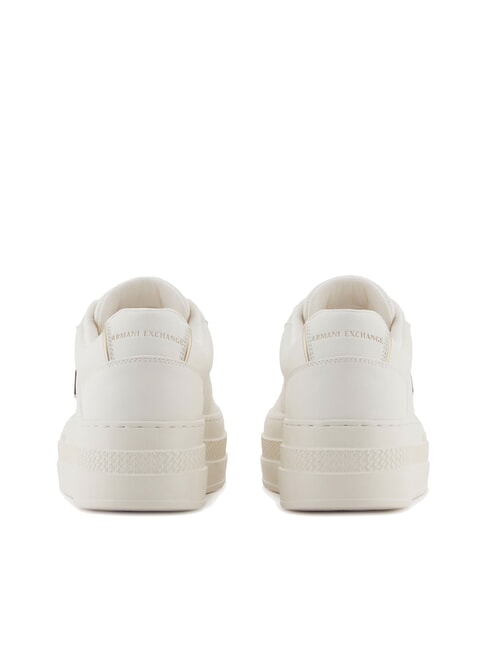 JANE Plateau-Sneaker gebrochenes Wei&szlig; + blasses Gold - Damenschuhe