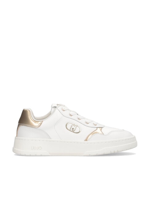 ME 03 Leder-Sneakers mit Logo Wei&szlig; - Damenschuhe