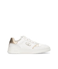 LIUJO ME 03 Leder-Sneakers mit Logo Wei&szlig; - Damenschuhe - 3