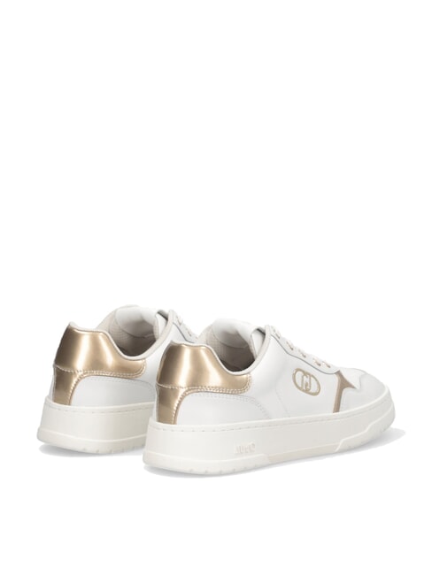 ME 03 Leder-Sneakers mit Logo Wei&szlig; - Damenschuhe