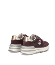 LIUJO AMAZING 25 Sneakers aus Wildleder und Mesh karminrot/hellgold - Damenschuhe - 6