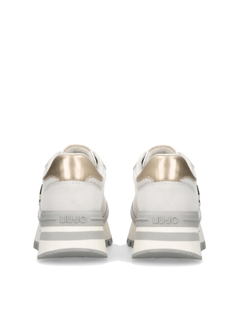 AMAZING 25 Sneakers aus Wildleder und Mesh gebrochenes Wei&szlig;/Hellgold - Damenschuhe