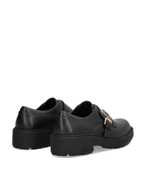 LONDON 01 Lederschuhe mit Schnalle Schwarz - Damenschuhe