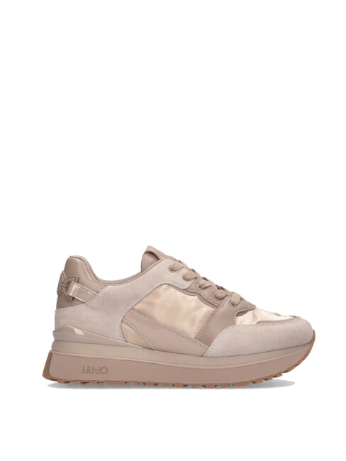 MAXI WONDER 91 Plateau-Sneaker mit Lackledereins&auml;tzen neutral - Damenschuhe