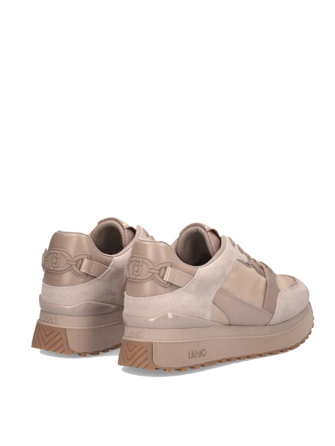 MAXI WONDER 91 Plateau-Sneaker mit Lackledereins&auml;tzen neutral - Damenschuhe