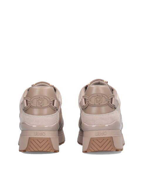 MAXI WONDER 91 Plateau-Sneaker mit Lackledereins&auml;tzen neutral - Damenschuhe