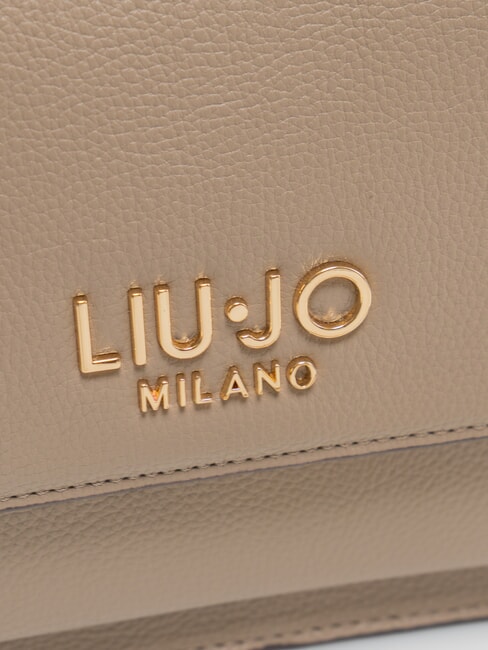 CALIWEN Kleine Umh&auml;ngetasche mit &Uuml;berschlag W&uuml;stentaupe - Damentaschen