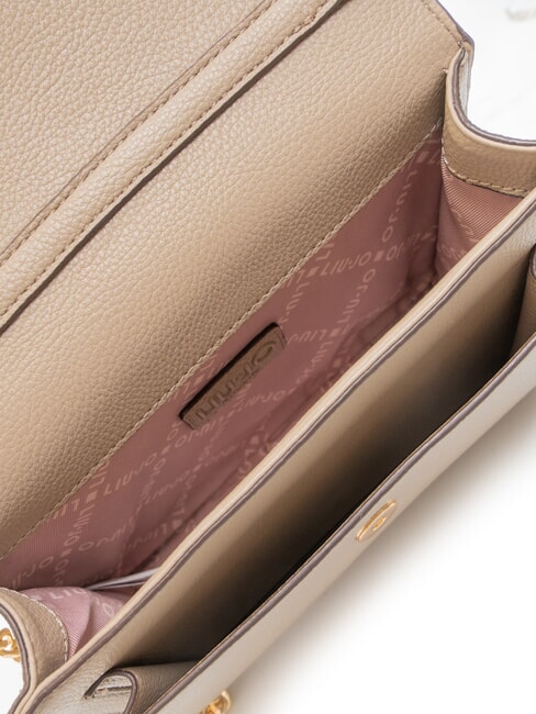 CALIWEN Kleine Umh&auml;ngetasche mit &Uuml;berschlag W&uuml;stentaupe - Damentaschen