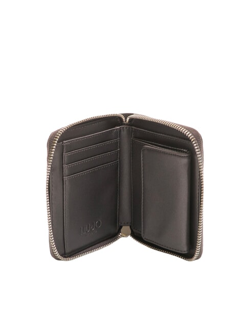 CALIWEN Mittelgro&szlig;e Brieftasche mit Rundum-Rei&szlig;verschluss Anthrazit met. - Brieftaschen Damen