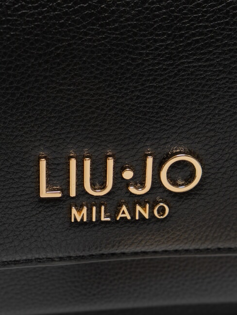 CALIWEN Kleine Umh&auml;ngetasche mit &Uuml;berschlag SCHWARZ - Damentaschen