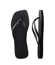 HAVAIANAS SQUARE LOGO Flip-Flops schwarz/silber - Damenschuhe - 3