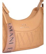 ARMANI EXCHANGE WAVE Mittelgro&szlig;e perforierte Umh&auml;ngetasche Kamelrosa - Damentaschen - 4