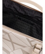 ARMANI EXCHANGE GYNGER Handtasche mit Schultergurt wei&szlig;/tal - Damentaschen - 5