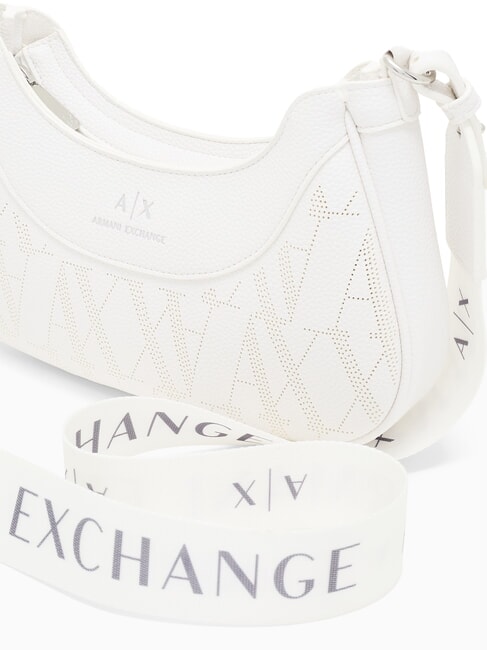 WAVE Mittelgro&szlig;e perforierte Umh&auml;ngetasche strahlend wei&szlig; - Damentaschen