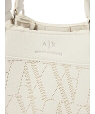 ARMANI EXCHANGE WAVE Mittelgro&szlig;e perforierte Tasche mit Schultergurt strahlend wei&szlig; - Damentaschen - 3