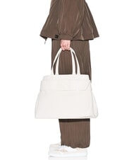 ARMANI EXCHANGE SUSIE SOFT Umh&auml;ngetasche mit Schnalle cremefarben - Damentaschen - 6