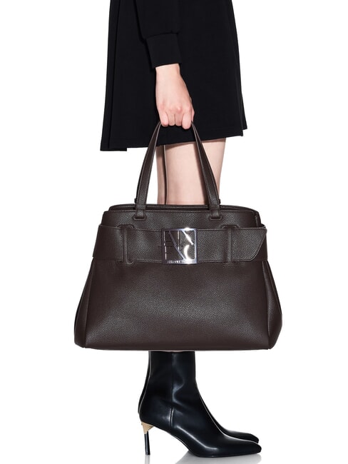 SUSIE SOFT Umh&auml;ngetasche mit Schnalle hei&szlig;e Schokoladenso&szlig;e - Damentaschen