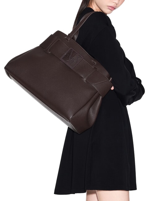 SUSIE SOFT Umh&auml;ngetasche mit Schnalle hei&szlig;e Schokoladenso&szlig;e - Damentaschen