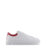 ARMANI EXCHANGE Sneaker in Haut Ledersneaker op.wei&szlig;+kardinal - Herrenschuhe - 2