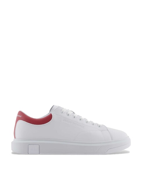 Sneaker in Haut Ledersneaker op.wei&szlig;+kardinal - Herrenschuhe