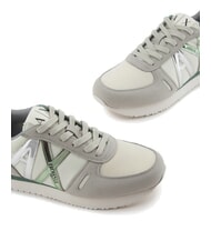 ARMANI EXCHANGE RIO Turnschuhe grau + d.frosty gr&uuml;n - Damenschuhe - 3