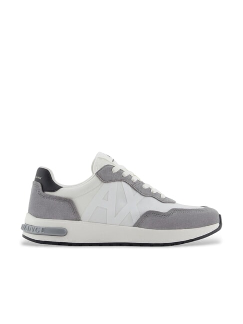 A|X Sneaker mit seitlichem Maxi-Logo neutrales Grau + gebrochenes Wei&szlig; - Herrenschuhe