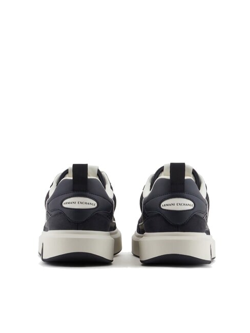 A|X Sneaker mit Mesh-Eins&auml;tzen und Logo Dunkelblau + Cremewei&szlig; - Herrenschuhe