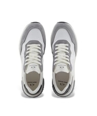 ARMANI EXCHANGE A|X Sneaker mit seitlichem Maxi-Logo neutrales Grau + gebrochenes Wei&szlig; - Herrenschuhe - 3