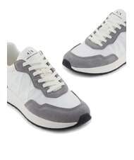 ARMANI EXCHANGE A|X Sneaker mit seitlichem Maxi-Logo neutrales Grau + gebrochenes Wei&szlig; - Herrenschuhe - 4