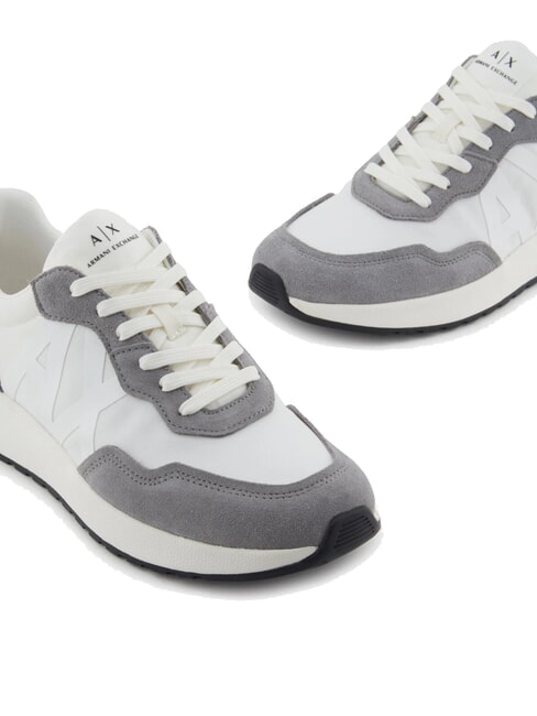 A|X Sneaker mit seitlichem Maxi-Logo neutrales Grau + gebrochenes Wei&szlig; - Herrenschuhe