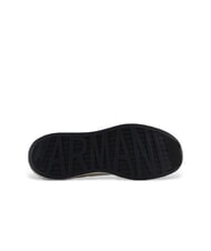 ARMANI EXCHANGE A|X Sneaker mit seitlichem Maxi-Logo neutrales Grau + gebrochenes Wei&szlig; - Herrenschuhe - 6