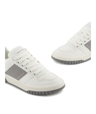 ARMANI EXCHANGE A|X Sneaker mit kontrastierendem Seitenband gebrochenes Wei&szlig; + neutrales Grau - Herrenschuhe - 4