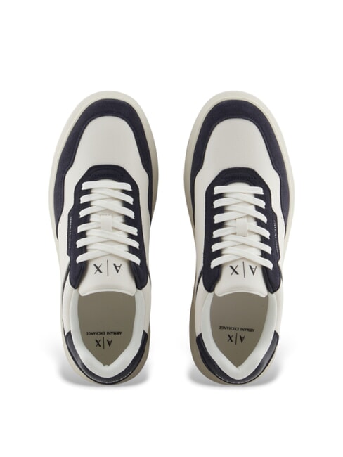 A|X Turnschuhe gebrochenes Wei&szlig; + dunkles Marineblau - Herrenschuhe