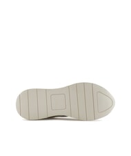 ARMANI EXCHANGE A|X Sneaker aus Mesh-Gewebe Silber+Off-White - Damenschuhe - 6