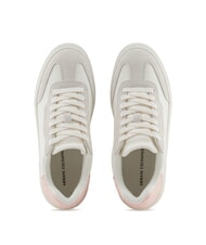 ARMANI EXCHANGE A|X Sneaker mit Kontrastdetail cremewei&szlig;+hellrosa - Damenschuhe - 3