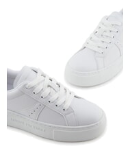 ARMANI EXCHANGE A|X Turnschuhe op.wei&szlig;+hellrosa - Damenschuhe - 3