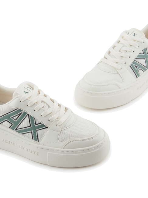 A|X Sneaker mit kontrastierendem Logo off white+dark fr.grn - Damenschuhe